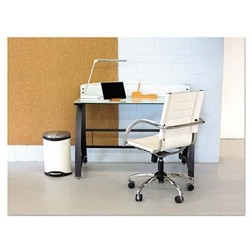 Safco Step-On Medical Receptacle, 3 gal, Steel, White (9901WH)