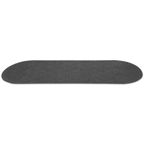 Guardian EcoGuard Diamond Floor Mat, Double Fan, 48 x 96, Charcoal (EGDDF040804)