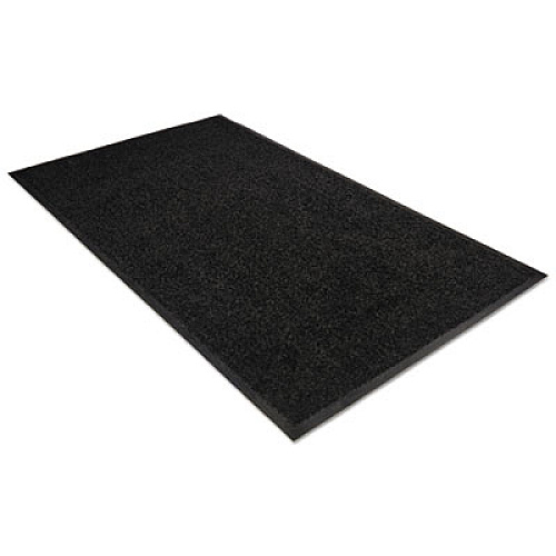 Guardian Platinum Series Walk-Off Indoor Wiper Mat, Rectangular, Black Carpeted Surface, 48" x 72" (94040635)