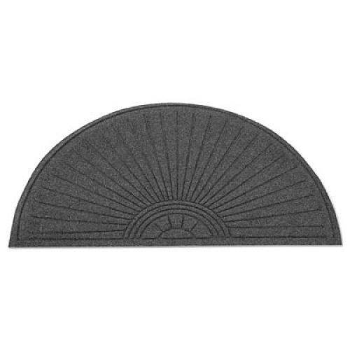 Guardian EcoGuard Diamond Floor Mat, Fan Only, 24 x 48, Charcoal (EGDFAN020404)