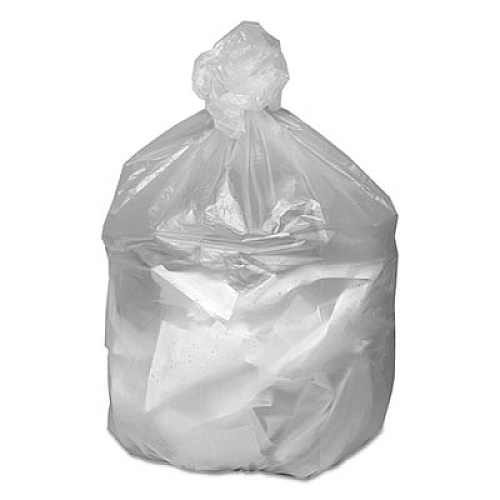 Good 'n Tuff Waste Can Liners, 30 gal, 8 mic, 30" x 36", Natural, 25 Bags/Roll, 20 Rolls/Carton (GNT3037)