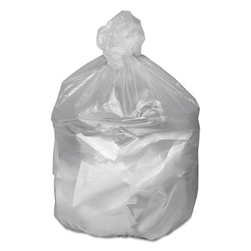 Good 'n Tuff Waste Can Liners, 33 gal, 9 mic, 33" x 39", Natural, 25 Bags/Roll, 20 Rolls/Carton (GNT3340)
