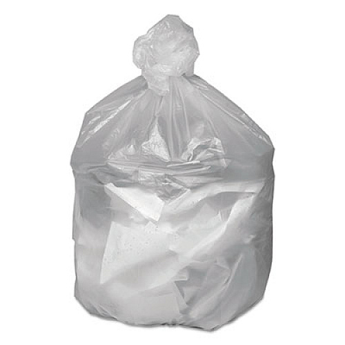 Good 'n Tuff Waste Can Liners, 56 gal, 14 mic, 43" x 46", Natural, 20 Bags/Roll, 10 Rolls/Carton (GNT4348)