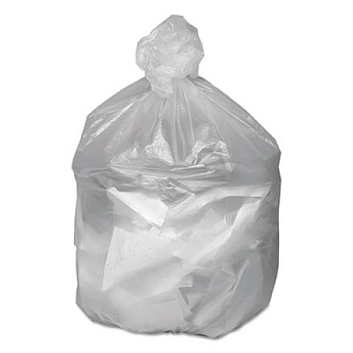 Good 'n Tuff Waste Can Liners, 60 gal, 12 mic, 38" x 58", Natural, 20 Bags/Roll, 10 Rolls/Carton (GNT3860)