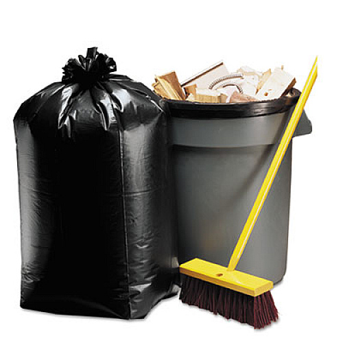 Handi-Bag Super Value Pack Contractor Bags, 42 gal, 2.5 mil, 33" x 48", Black, 50/Carton (WEB1CTR50)