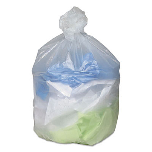 Ultra Plus Can Liners, 45 gal, 12 mic, 40" x 48", Natural, 25 Bags/Roll, 10 Rolls/Carton (HD404812N)