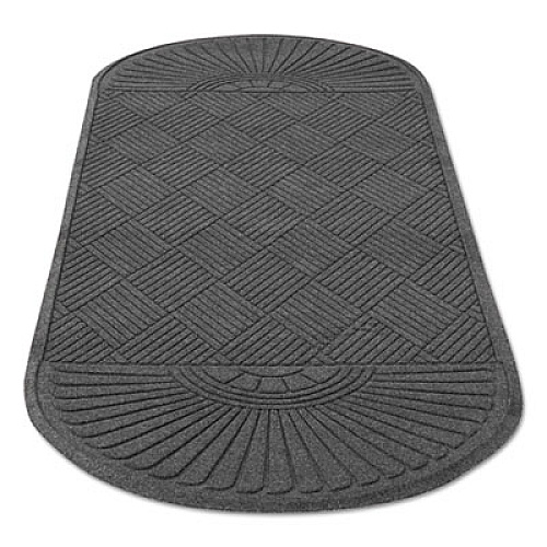 Guardian EcoGuard Diamond Floor Mat, Double Fan, 48 x 96, Charcoal (EGDDF040804)
