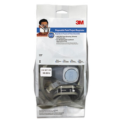 3M Half Facepiece Disposable Respirator Assembly, Large (53P71)