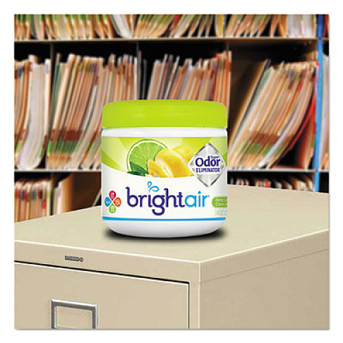 BRIGHT Air Super Odor Eliminator, Zesty Lemon and Lime, 14 oz Jar (900248)