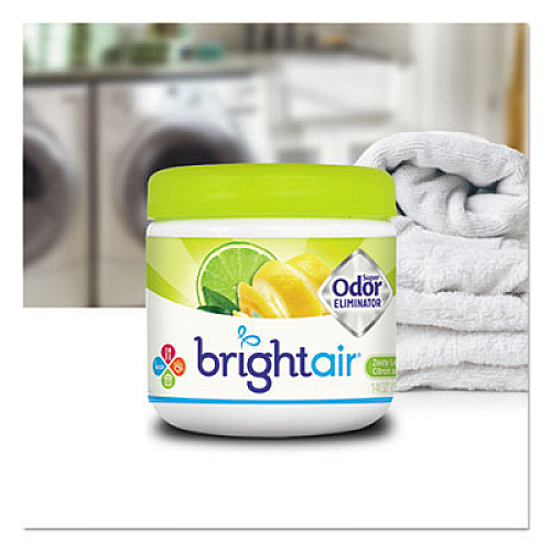 BRIGHT Air Super Odor Eliminator, Zesty Lemon and Lime, 14 oz Jar (900248)