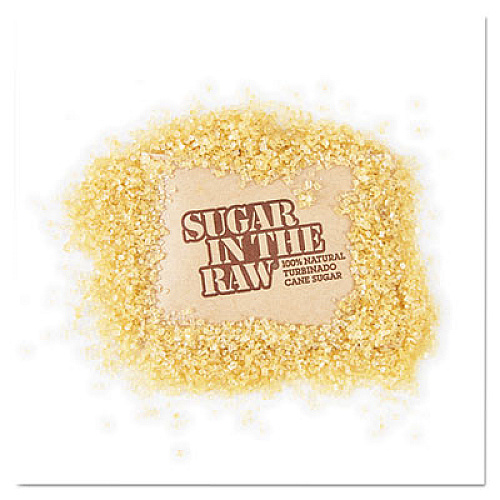 Sugar in the Raw Sugar Packets, Raw Sugar, 0.18 Oz Packets, 500 Per Carton (827749)