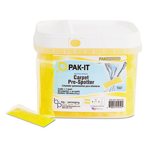 Carpet Pre-Spotter, Citrus Scent, 100 PAK-ITs/Tub, 4 Tubs/Carton (5964203400CT)