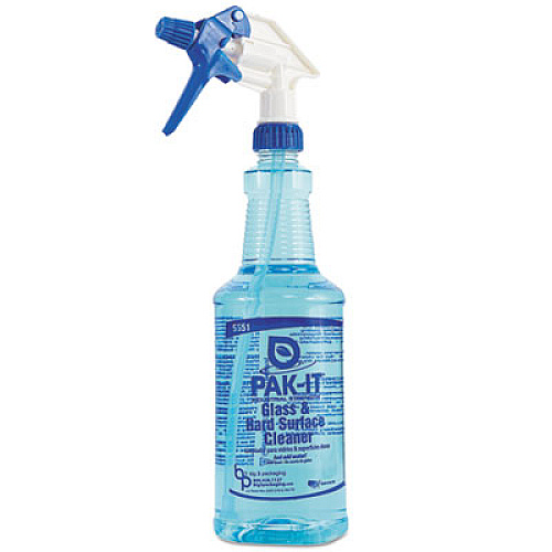 GLASS AND HARD-SURFACE CLEANER, PLEASANT SCENT, 20 PAK-ITS/JAR, 12 JARS/CARTON (5551202240CT)