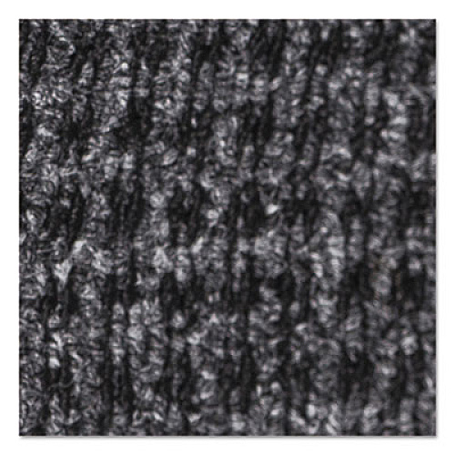 Crown Oxford Wiper Mat, Rectangular, Charcoal Gray/Black Loop Pile Surface, 48" x 72" (OXH046GY)