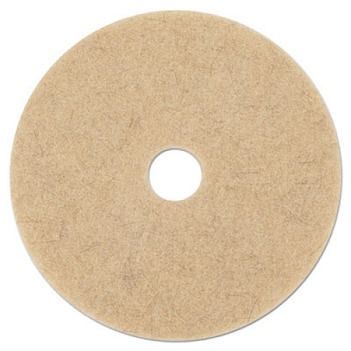 Boardwalk Burnishing Floor Pads, 17" Diameter, Tan, 5/Carton (BWK4017ULT)