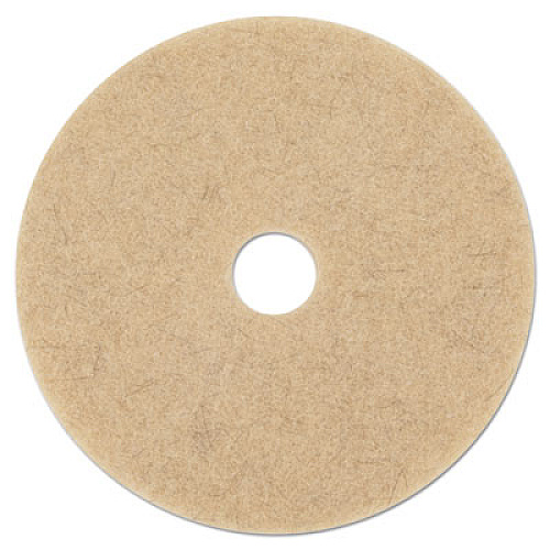 Boardwalk Burnishing Floor Pads, 24" Diameter, Tan, 5/Carton (BWK4024ULT)