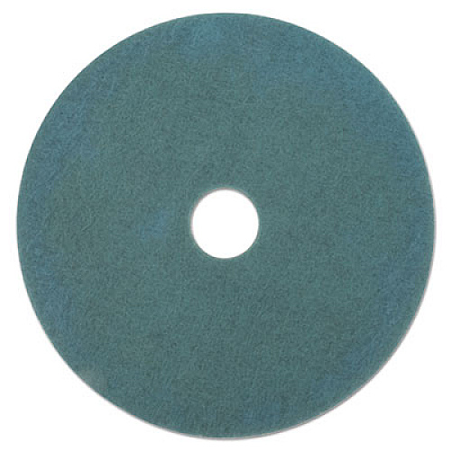 Boardwalk Burnishing Floor Pads, 19" Diameter, Aqua, 5/Carton (BWK4019AQU)
