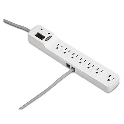 Fellowes Advanced Computer Series Surge Protector, 7 Outlets, 6 Ft Cord, 1000 Joules (99014)