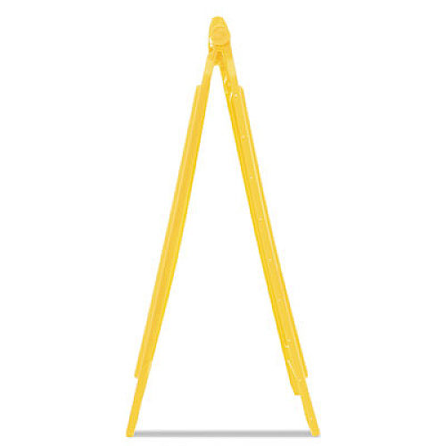 Rubbermaid Commercial Multilingual "Caution" Floor Sign, 11 x 12 x 25, Yellow (611200YW)