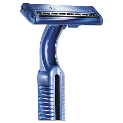 Gillette GoodNews Regular Disposable Razor, 2 Blades, Navy Blue, 10/Pack, 10 Pack/Carton (11004CT)