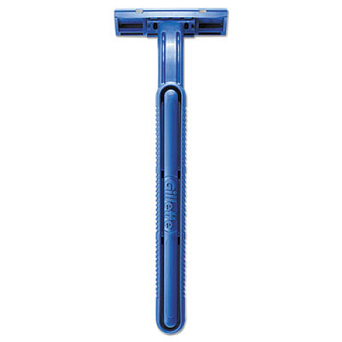 Gillette GoodNews Regular Disposable Razor, 2 Blades, Navy Blue, 10/Pack, 10 Pack/Carton (11004CT)