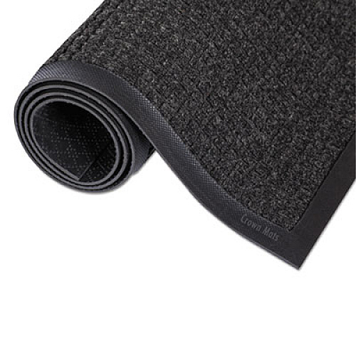 Crown Super-Soaker Wiper/Scraper Mat with Gripper Bottom, Rectangular, Charcoal Gray Loop Pile Surface, 24" x 36" (SSR023CH)
