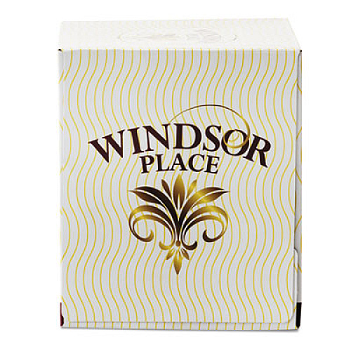 Resolute Tissue WINDSOR PLACE CUBE FACIAL TISSUE, 2-PLY, WHITE, 85 SHEETS/BOX, 30 BOXES/CARTON (336)