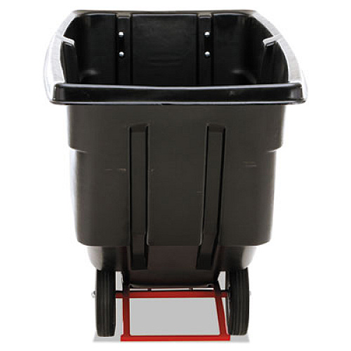 Rubbermaid Commercial 1 cu yd BRUTE Rotomolded Tilt Truck, 850 lb Capacity, Black (1314BLA)