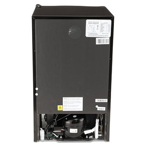 Avanti 4.4 CF Refrigerator, 19 1/2"W x 22"D x 33"H, Black/Stainless Steel (RM4436SS)
