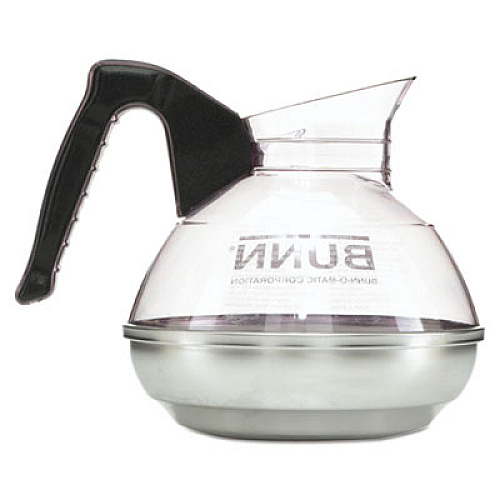 BUNN Easy Pour Decanter, 64 oz, Black Handle (6100)