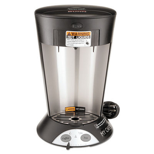 BUNN My Cafe Pourover Commercial Grade Coffee/Tea Pod Brewer, Stainless Steel, Black (MCP)