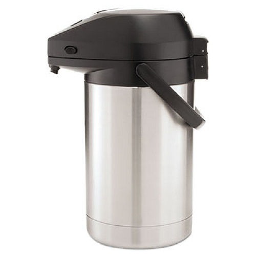 BUNN Lever Action Airpot, 84 oz, Stainless Steel/Black (AIRPOT25)