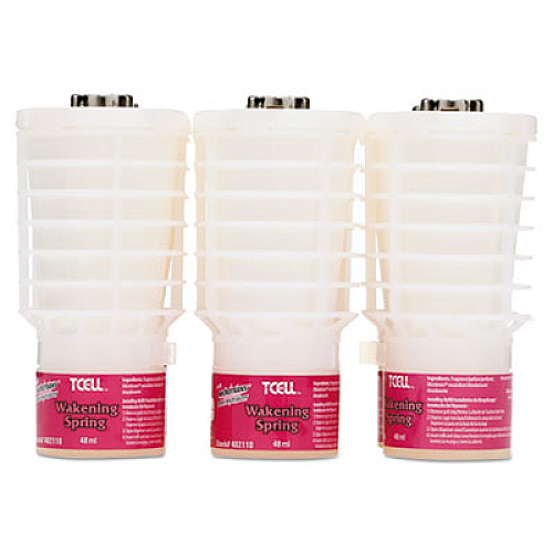 Rubbermaid Commercial TCell Microtrans Odor Neutralizer Refill, Awakening Spring, 48 ml, 6/Carton (402110)