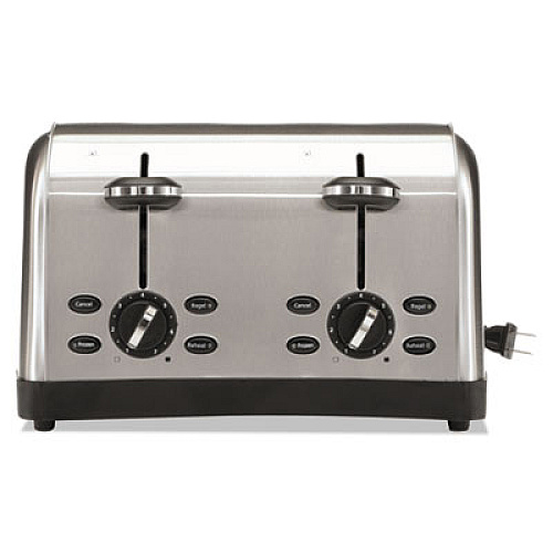 Oster Extra Wide Slot Toaster, 4-Slice, 12 3/4 X 13 X 8 1/2, Stainless Steel (RWF4S)
