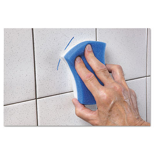 Scotch-Brite PROFESSIONAL Easy Erasing Pad 4004, 2.8 x 4.5, Blue/White, 12/Carton (55658)