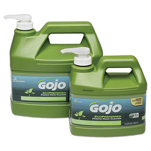 AbilityOne 8520016471708 GOJO SKILCRAFT ECOPREFERRED PUMICE HAND CLEANER, LIME, 1 GAL PUMP, LIME, 4/BOX