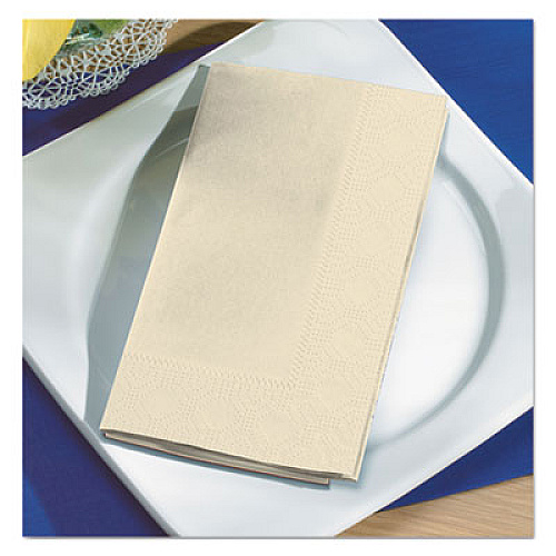 Hoffmaster Dinner Napkins, 2-Ply, 15 x 17, Ecru, 1,000/Carton (180517)