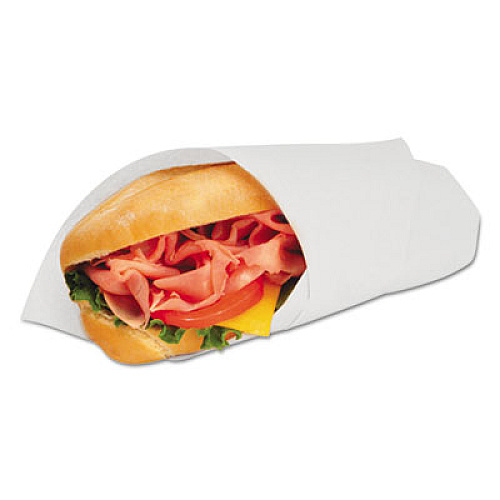 Bagcraft Grease-Resistant Paper Wraps and Liners, 12 x 12, White, 1,000/Box, 5 Boxes/Carton (057012)