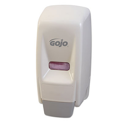 GOJO Bag-In-Box Liquid Soap Dispenser, 800 mL, 5.75 x 5.5 x 5.13, White, 12/Carton (903412)