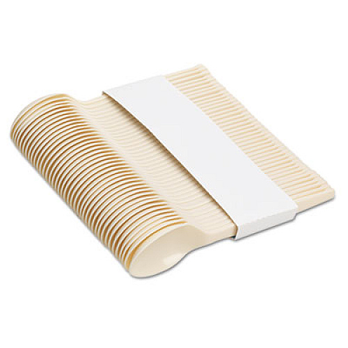 Dixie SmartStock Plastic Cutlery Refill, Series-O, Mediumweight Spoon, Beige, 40/Pack, 24 Packs/Carton (SSS11B)