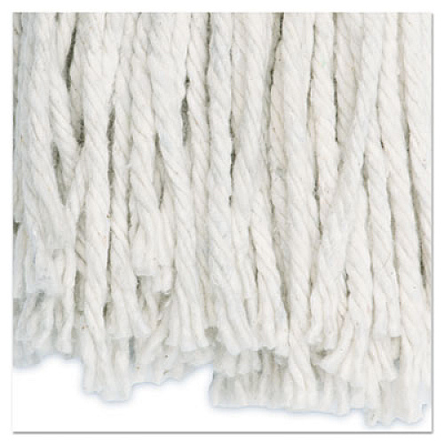 Boardwalk Premium Cut-End Wet Mop Heads, Cotton, 24 oz, White, 12/Carton (224CCT)