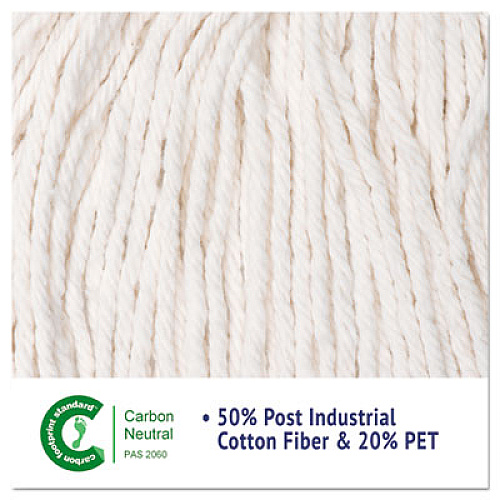 Boardwalk Cut-End Wet Mop Heads, Rayon, White, 12/Carton (RM03032S)