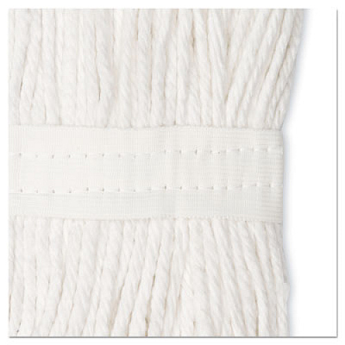 Boardwalk Premium Cut-End Wet Mop Heads, Cotton, 24 oz, White, 12/Carton (224CCT)