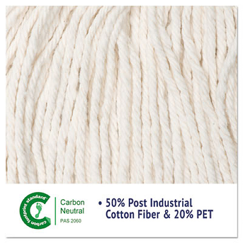 Boardwalk Super Loop Wet Mop Head, Cotton/Synthetic Fiber, 5" Headband, Large Size, White (503WHEA)