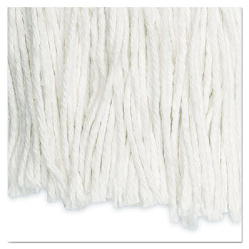 Boardwalk Cut-End Wet Mop Head, Rayon, #24, White, 12/Carton (2024RCT)