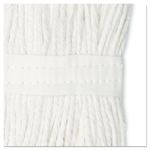 Boardwalk Cut-End Wet Mop Head, Cotton, #16, White, 12/Carton (2016CCT)