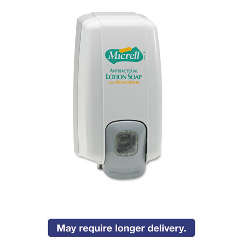 GOJO MICRELL NXT ANTIBACTERIAL LOTION SOAP DISPENSER, 1000 ML, 5.13" X 3.75" X 10", DOVE GRAY (212506)
