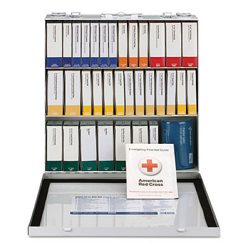 First Aid Only Unitized ANSI 2015 Compliant Class B Type III First Aid Kit for 100 People, 217 Pieces, Metal Case (90570)