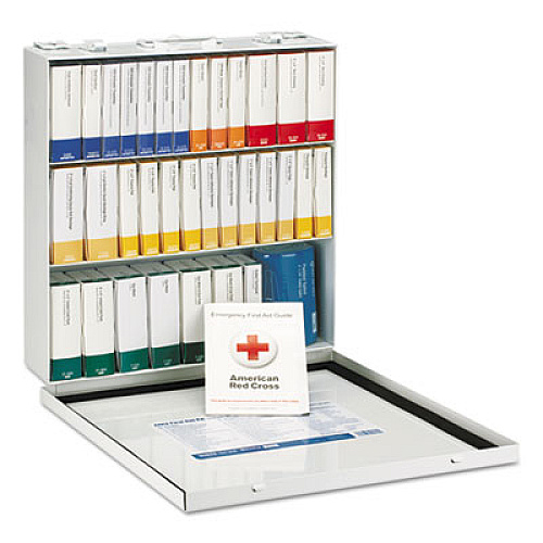 First Aid Only Unitized ANSI 2015 Compliant Class B Type III First Aid Kit for 100 People, 217 Pieces, Metal Case (90570)