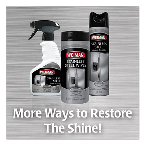 WEIMAN Stainless Steel Cleaner and Polish, 17 oz Aerosol Spray (49)
